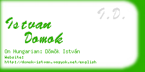 istvan domok business card